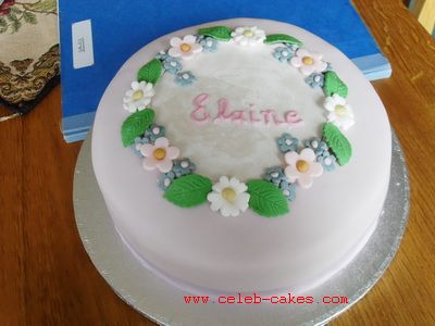 Floral birthday cake