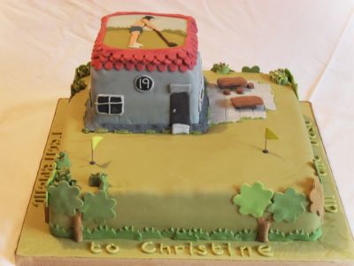 Golf Club Cake